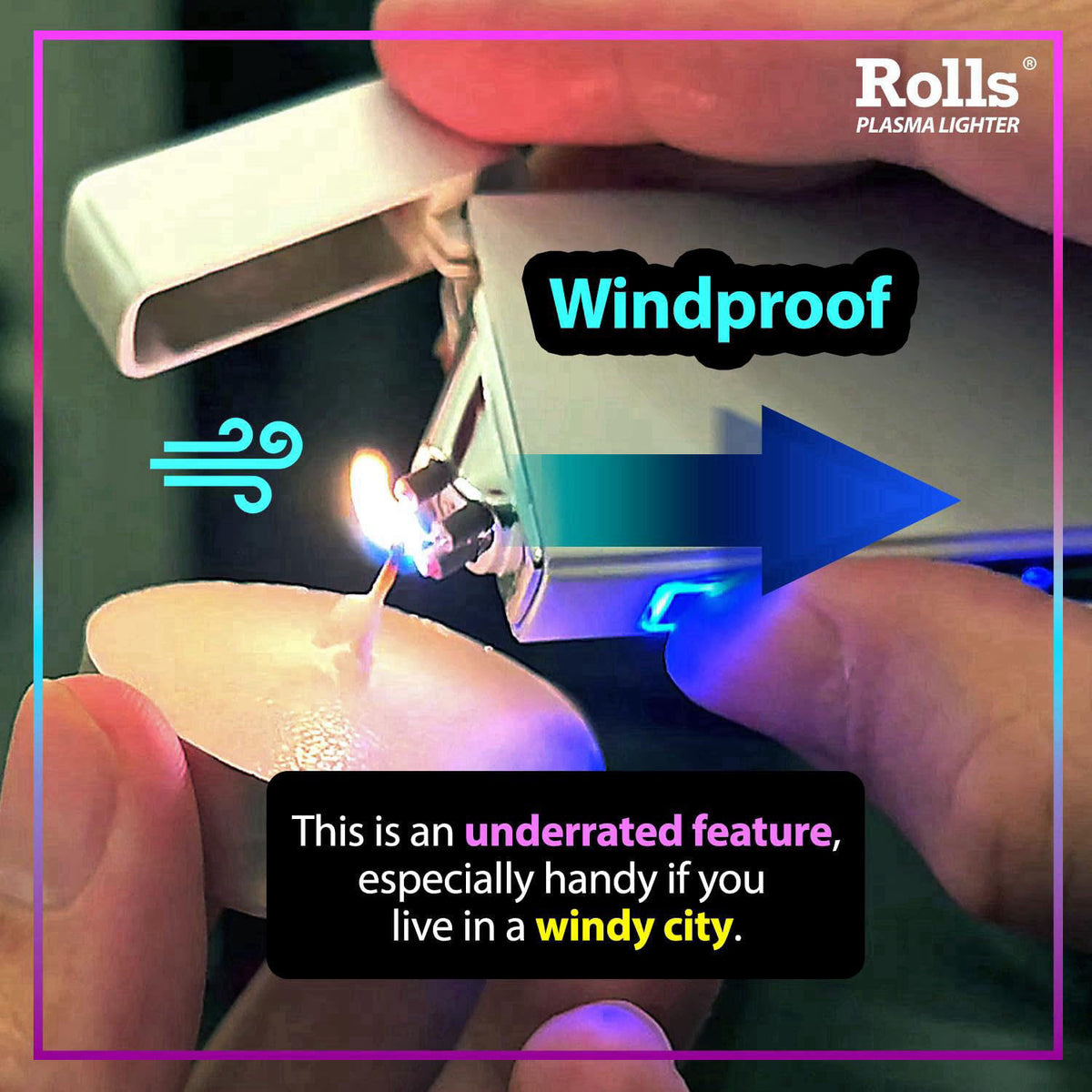 Rolls Electric Lighter - Cool Lighters - Retro Gamer Gifts for Men - Cool Gadgets - Custom Unique Birthday Gifts for Men