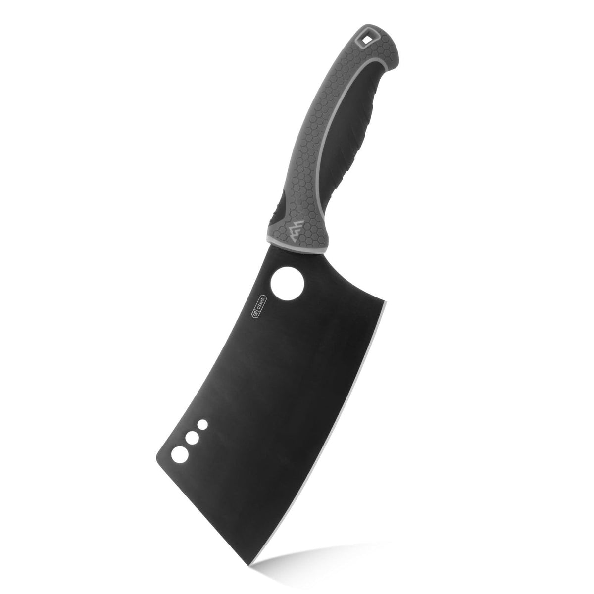 OUTDOOR EDGE ErgoMax Cleaver - Razor Sharp Meat Cleaver and Vegetable Kitchen Knife, Premium Titanium-Coated Steel Blade