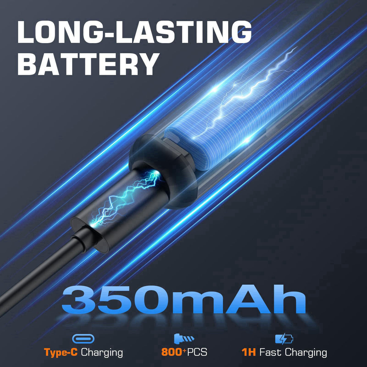JOREST 70-in-1 Mini Precision Electric Screwdriver Set-64 S2 Magnetic Bits – full view