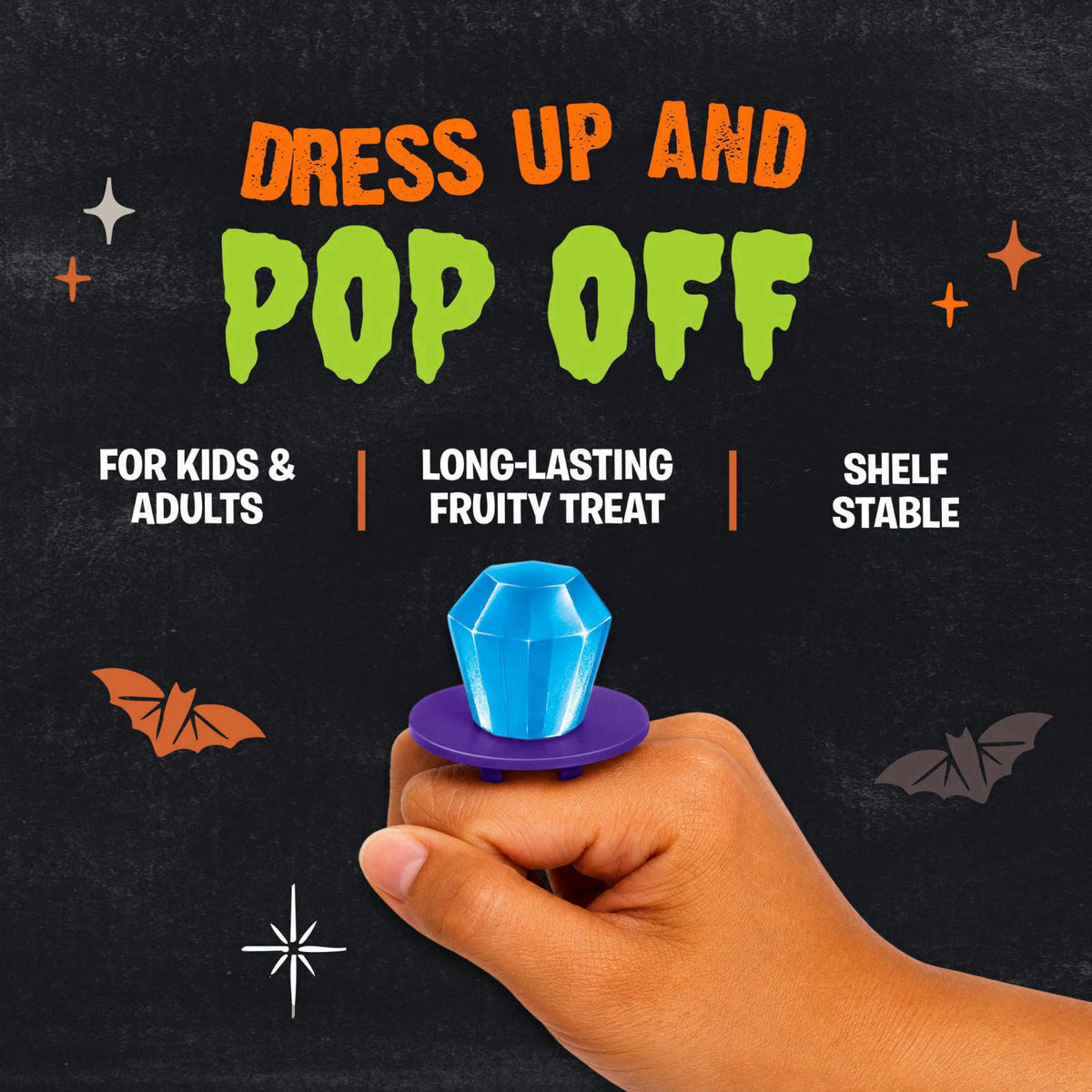 Ring Pop Halloween Candy Lollipops, 50 Count, Bulk Assorted Party Favors – full view