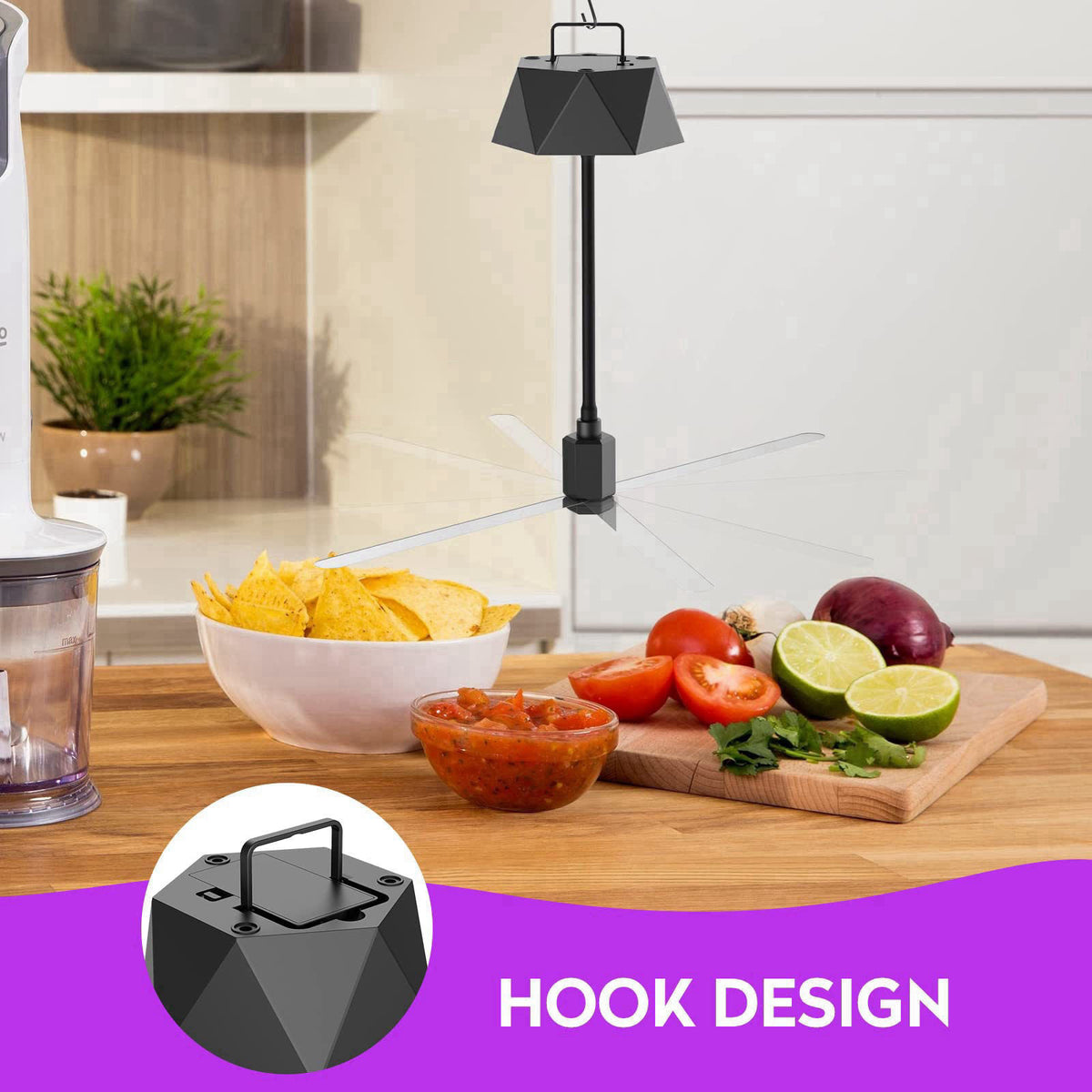 PIMAG Fly Fans for Tables, Fly Repellent Fan Outdoor Indoor Keep Flies Away, Fly Repellent Fans for Tables with Holograp