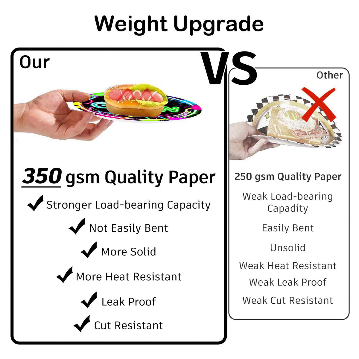 205pcs wellspar Neon Birthday Party Decorations Tableware Set, 25 Serves – full view
