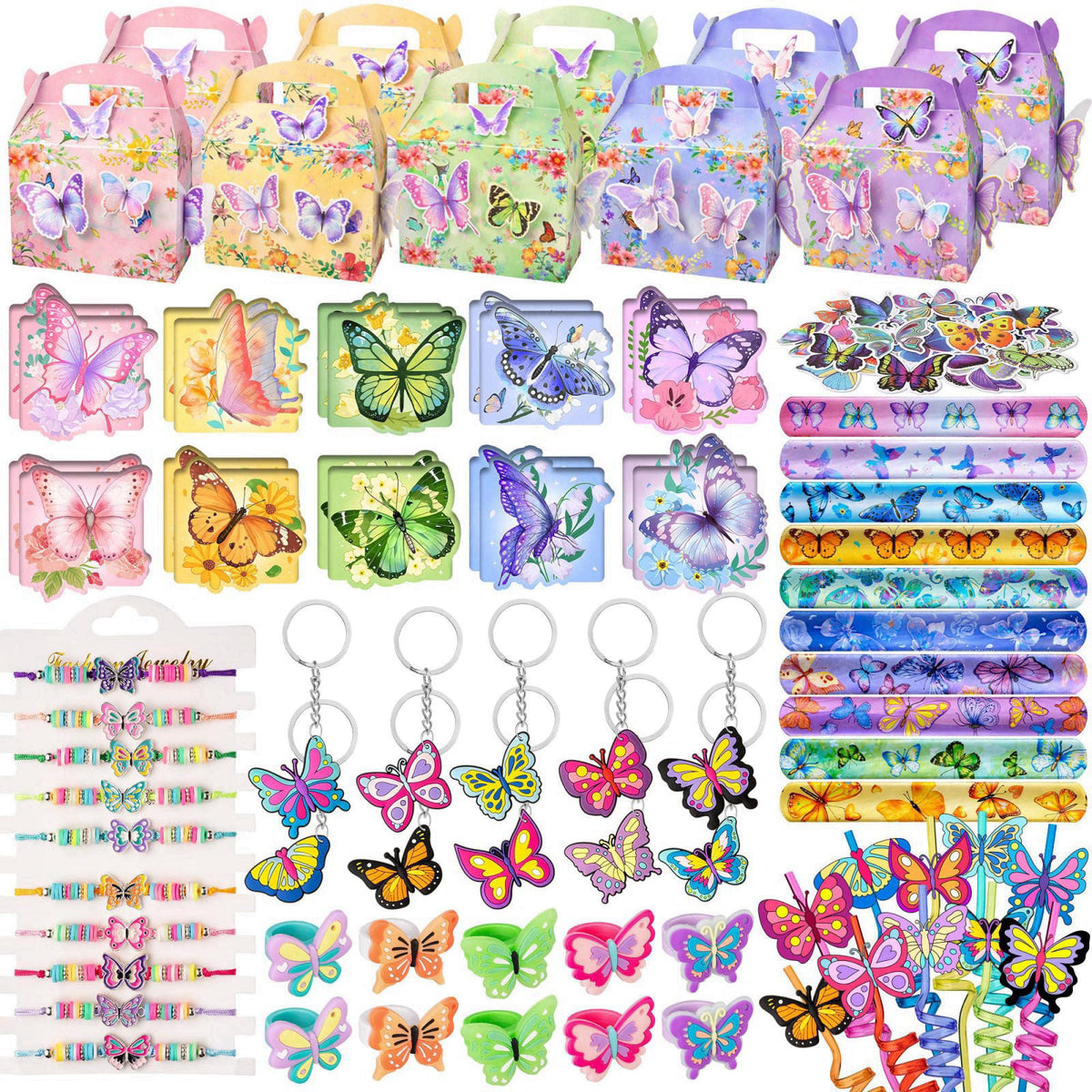 DMIGHT Butterfly Party Favors Fairy Birthday Party Supplies for Girls Kid Toy Gift Prize Goodie Bag Stuffer Butterfly De