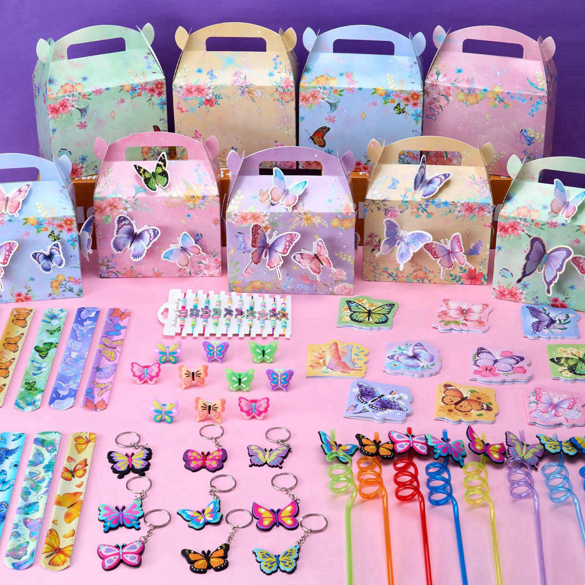 DMIGHT Butterfly Party Favors Fairy Birthday Party Supplies for Girls Kid Toy Gift Prize Goodie Bag Stuffer Butterfly De