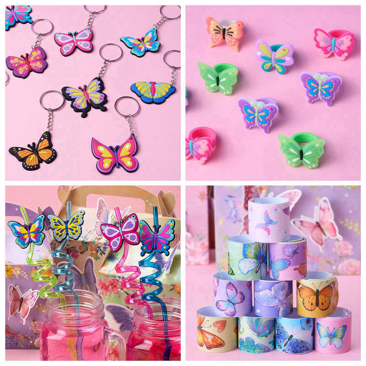 DMIGHT Butterfly Party Favors Fairy Birthday Party Supplies for Girls Kid Toy Gift Prize Goodie Bag Stuffer Butterfly De