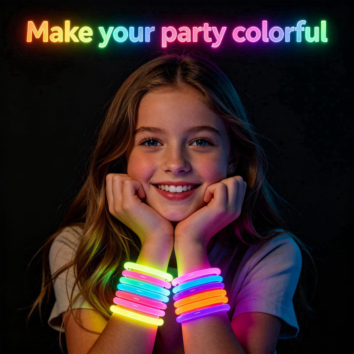 Senrix 800Pc Glow Sticks Bulk with Connectors,Glow Bracelets&Necklaces Party Favor – packaging and label