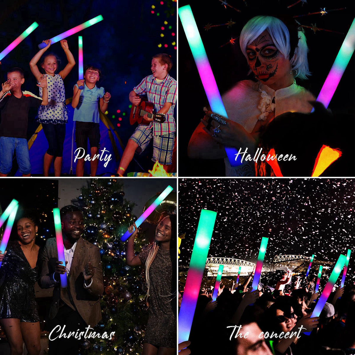 MR PARTY KING LED Foam Sticks Includes Sign, Lights Party Batons Wand for Wedding, Parties, Birthdays, Guests, Parties, 