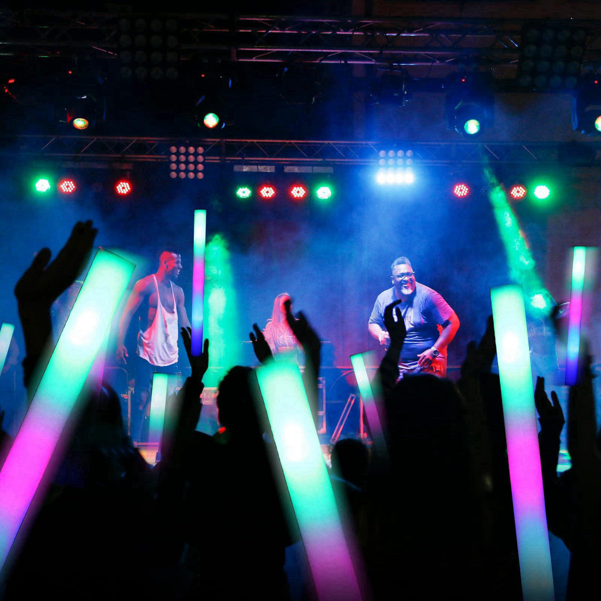 MR PARTY KING LED Foam Sticks Includes Sign, Lights Party Batons Wand for Wedding, Parties, Birthdays, Guests, Parties, 