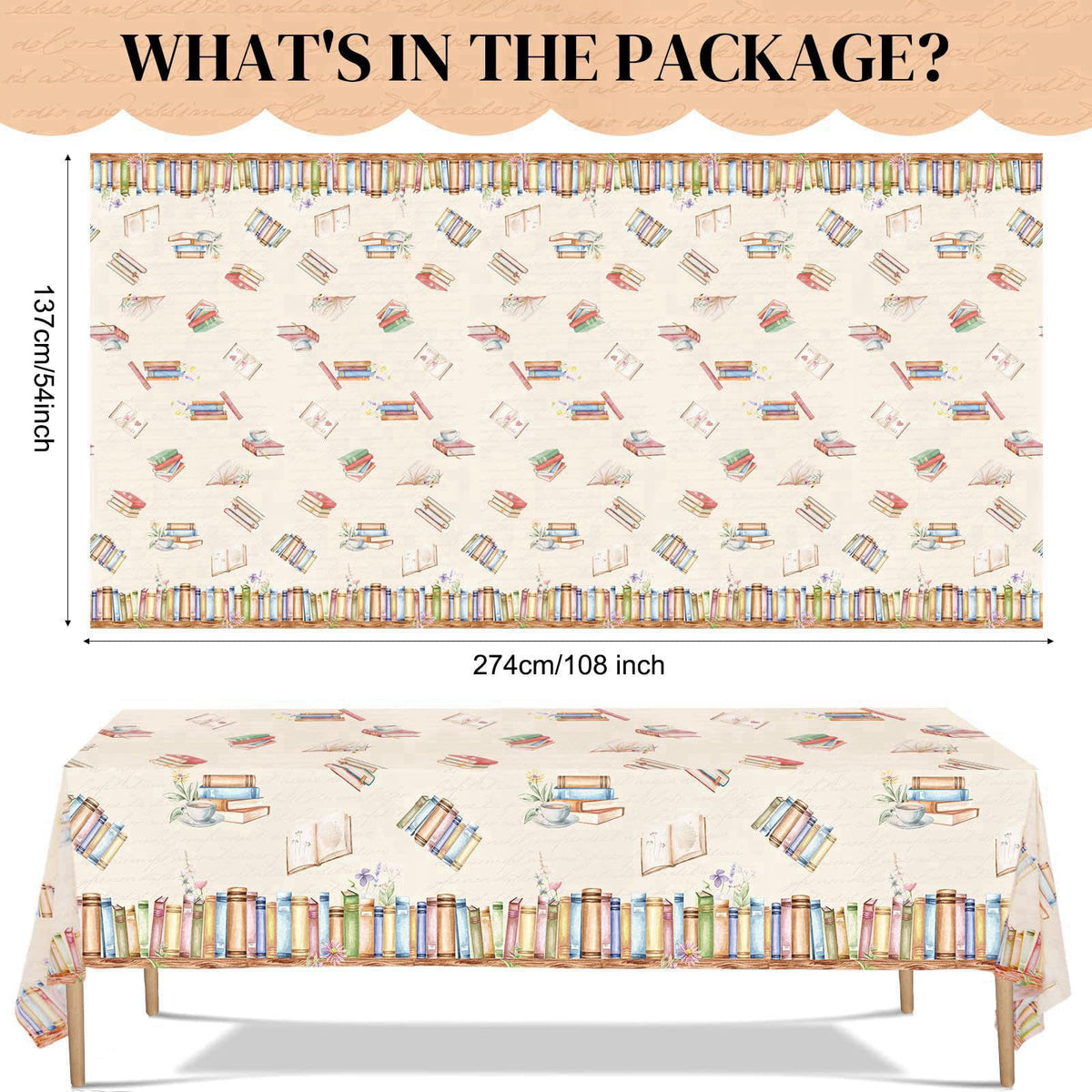 Zhehao 172 Pcs/24 Set Book Themed Birthday Party Tableware – packaging and label