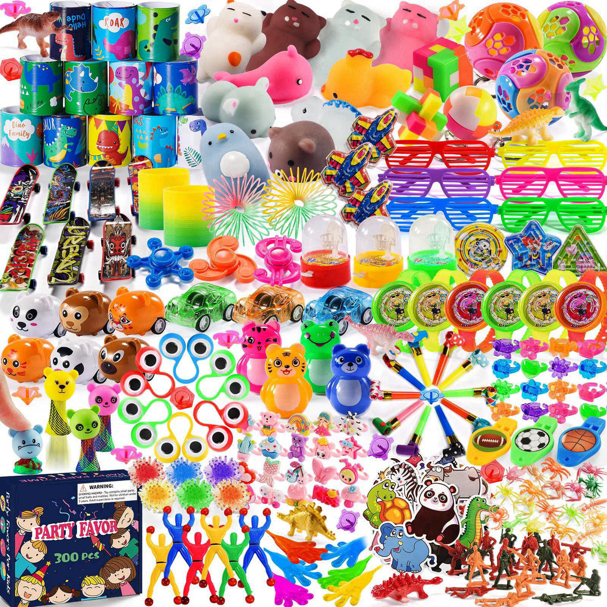 Yutin 300 PCS Party Favor for Kids Goodie Bags Stuffers, Treasure Box Prizes Toys – product photo (Multi-Item Party Favo