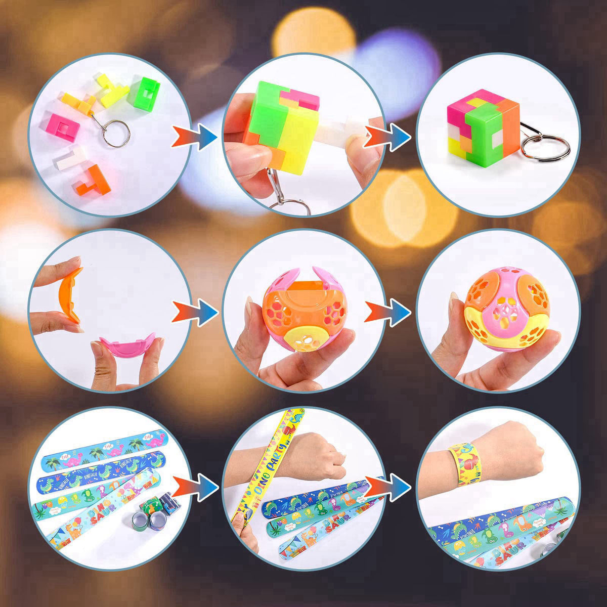 Yutin – Multi-Item Party Favor Packs on display