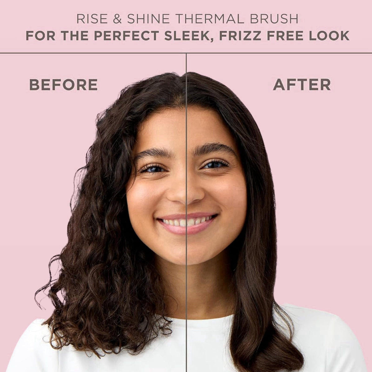 Hairitage Heated Curl Brush - 1.5 Inch Thermal Round Brush for Smooth & Frizz-Free Hair -10 Minute Blowout -Effortless C