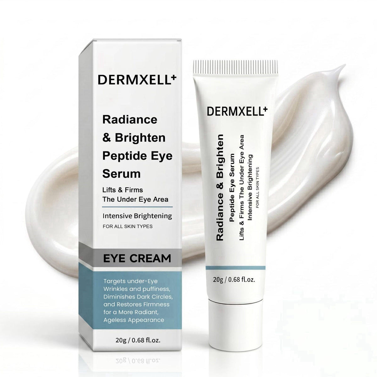 DERMXELL+ DERMXELL Lift & Brighten Peptide Eye Serum, Instant Firming Under Eye Cream – product photo (Serums)