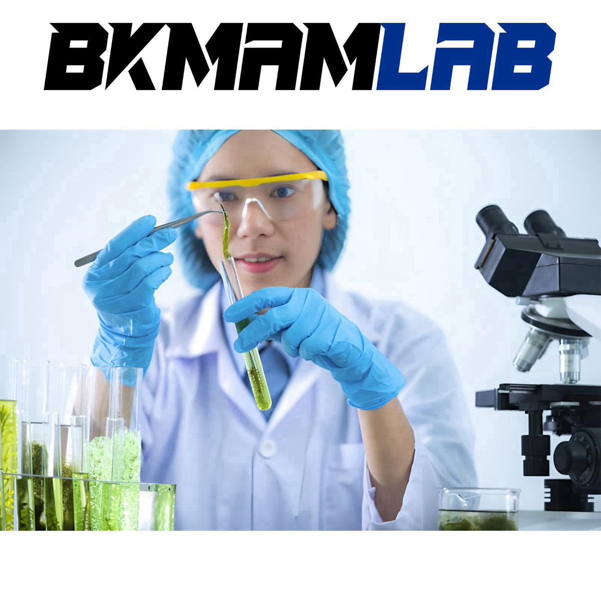 BKMAMLAB 25ml 40pcs Clear Glass Test Tubes 18x150mm with Cork Stoppers and 1pcs 50Holes Plastic Tubes Rack for use in La