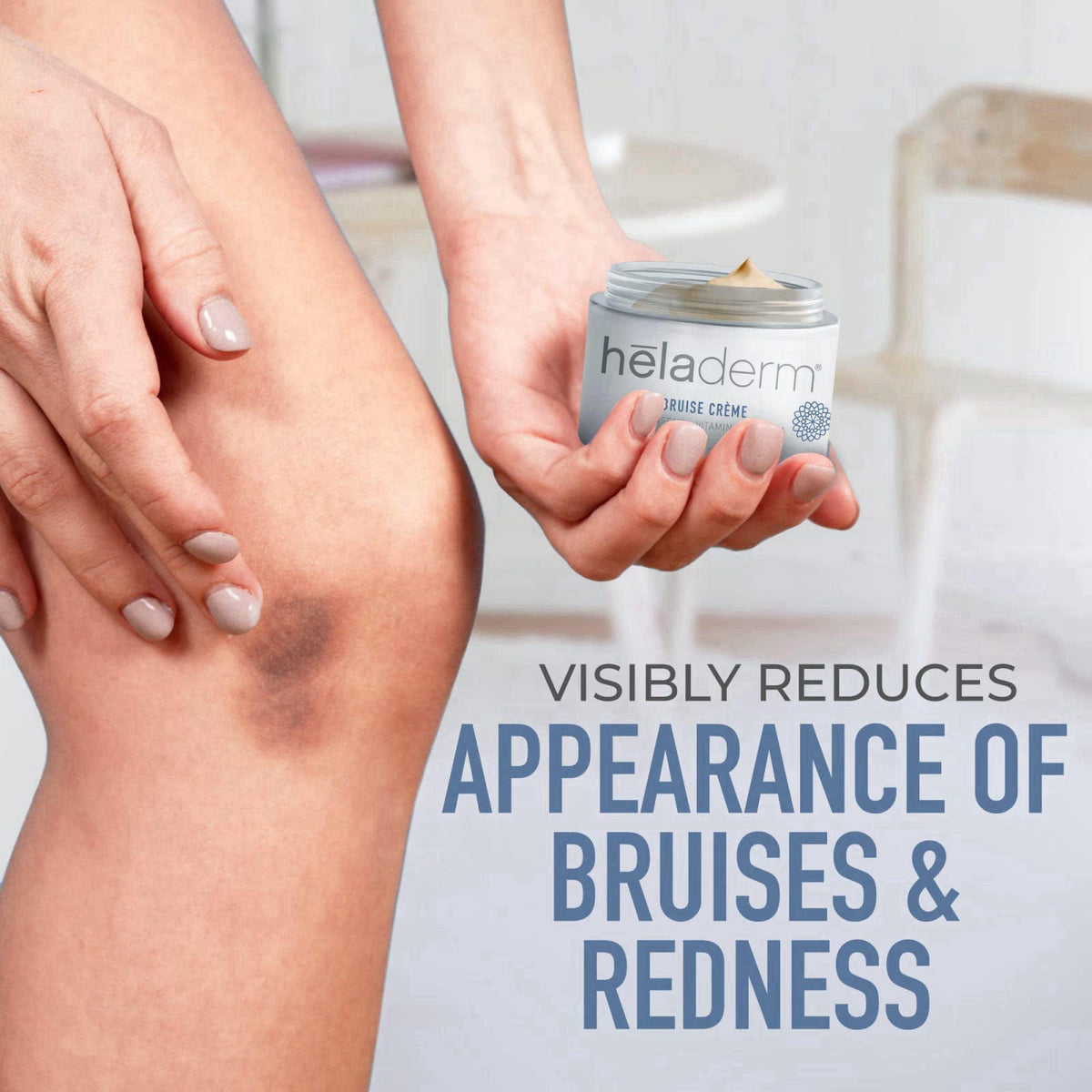 Heladerm Arnica Bruise Cream for Seniors with Extra Strength for Fast Healing - 50ml – back view and specifications