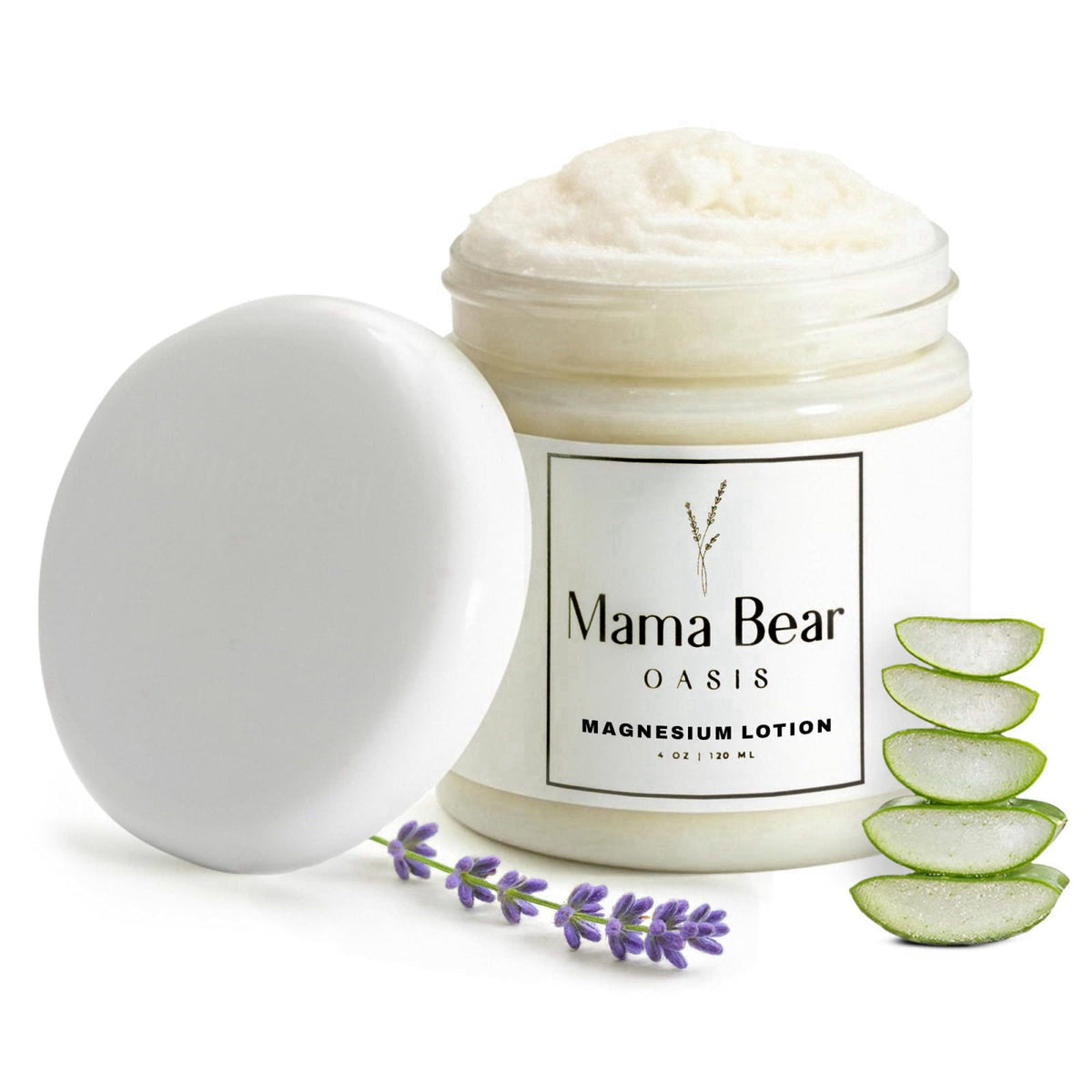Mama Bear Oasis Magnesium Cream - Magnesium Lotion for Feet (Pack of 1) – product photo (Pain Relief Rubs)