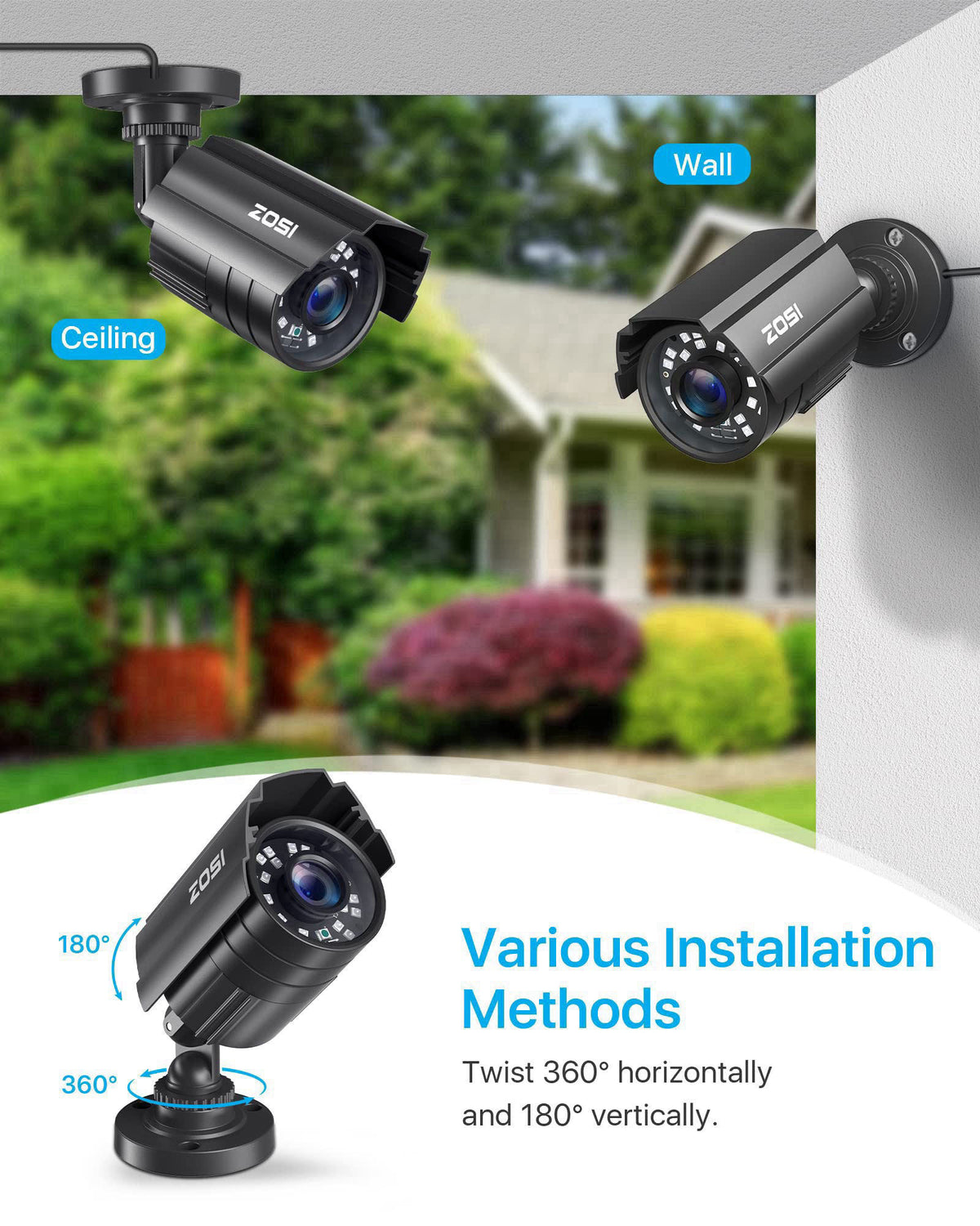 ZOSI – Bullet Cameras on display