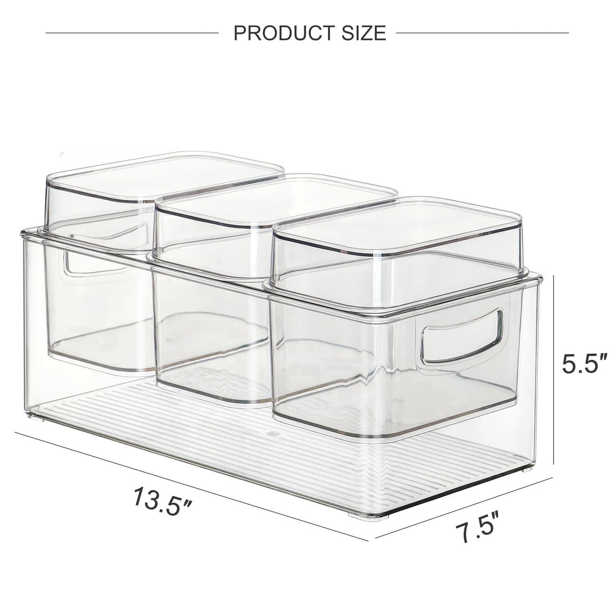 Hudgan Large Salad Bar Caddy, Chilled Condiment Tray, Taco Bar Serving Set – packaging and label