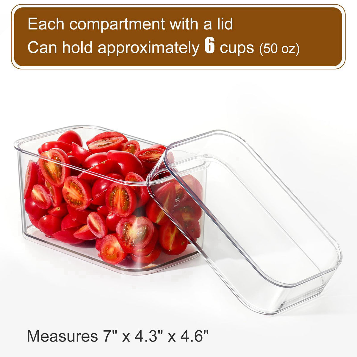 Hudgan Large Salad Bar Caddy, Chilled Condiment Tray, Taco Bar Serving Set – alternate angle