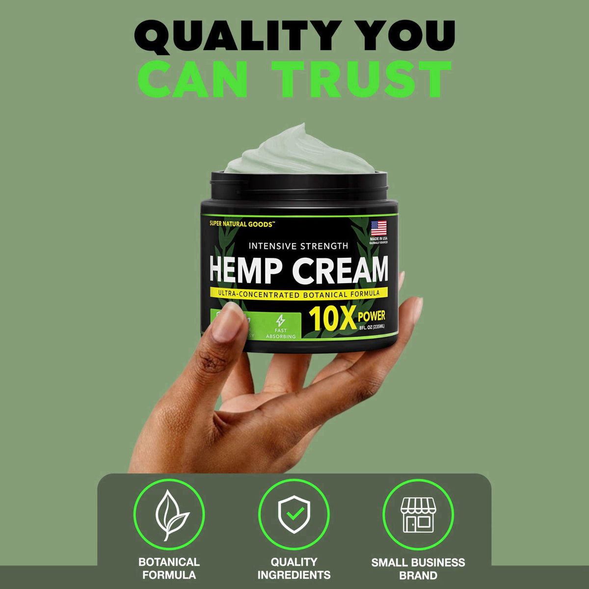 Super Natural Goods – Creams on display