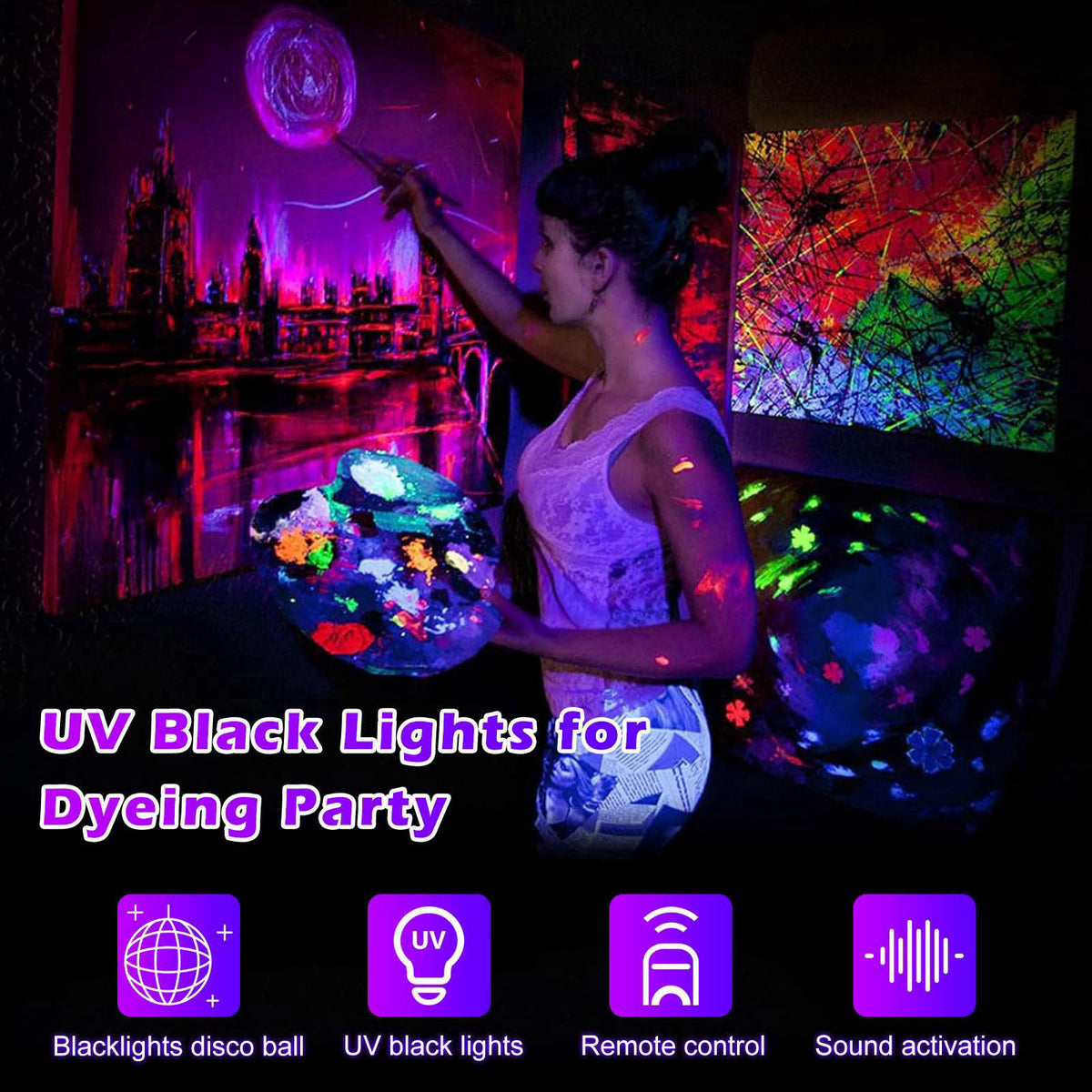 DJPTYGCK – Disco Ball Lamps on display