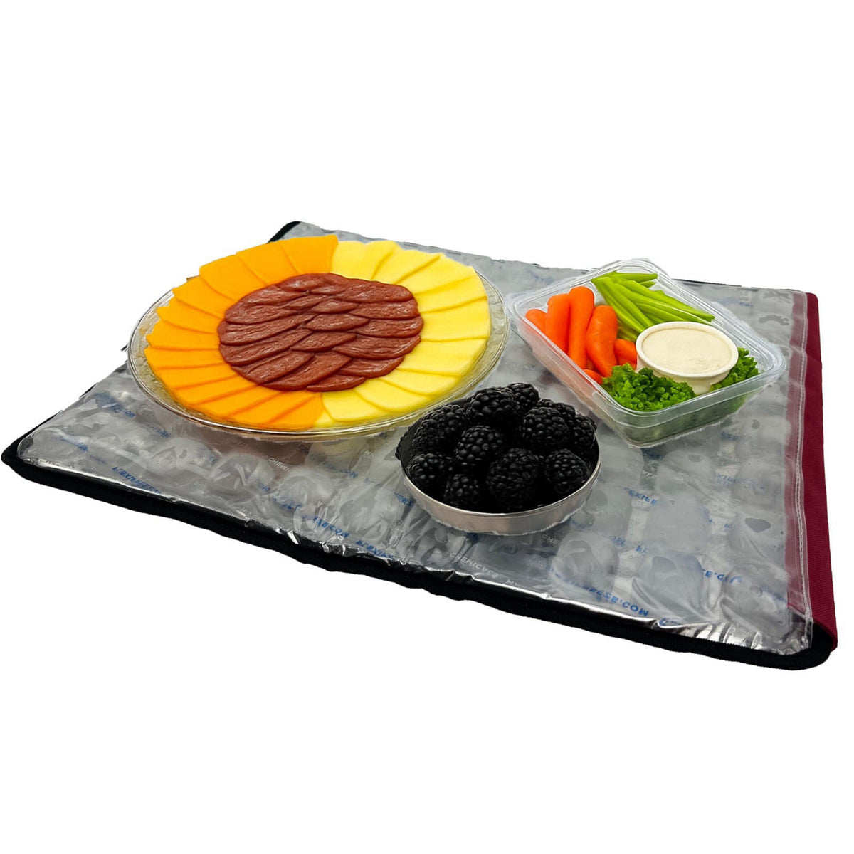FlexiFreeze Party Mat Food Cooling Serving Platter – Buffet Display Chiller for Meat, Cheese, Fruit & Party Food Trays –