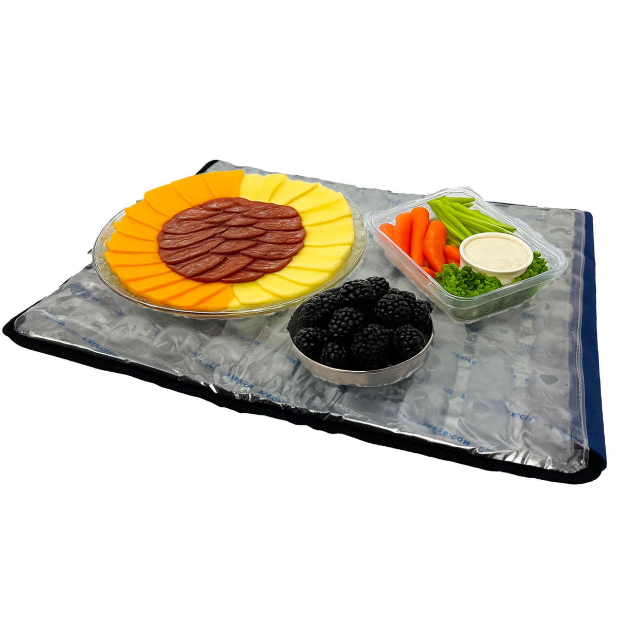 FlexiFreeze Party Mat Food Cooling Serving Platter – Buffet Display Chiller for Meat, Cheese, Fruit & Party Food Trays –