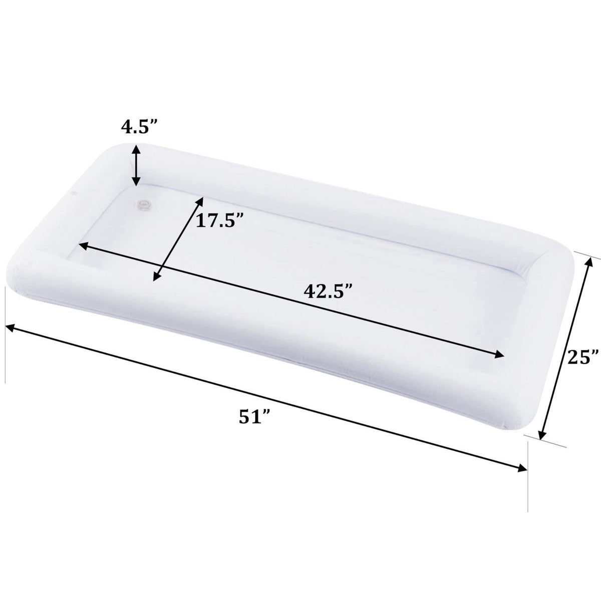Zcaukya Inflatable Serving Bar, 4 Packs – packaging and label