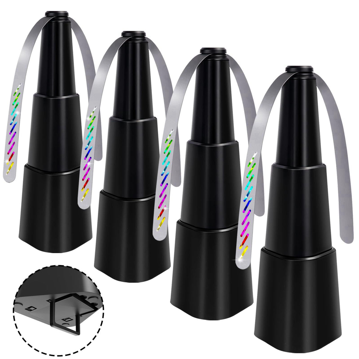 KTDRJN Fly Fans for Tables,Food Indoor Outside,4 Pack Portable Outdoor Picnic Fan,Batteries Powered Table Restaurant, Pa