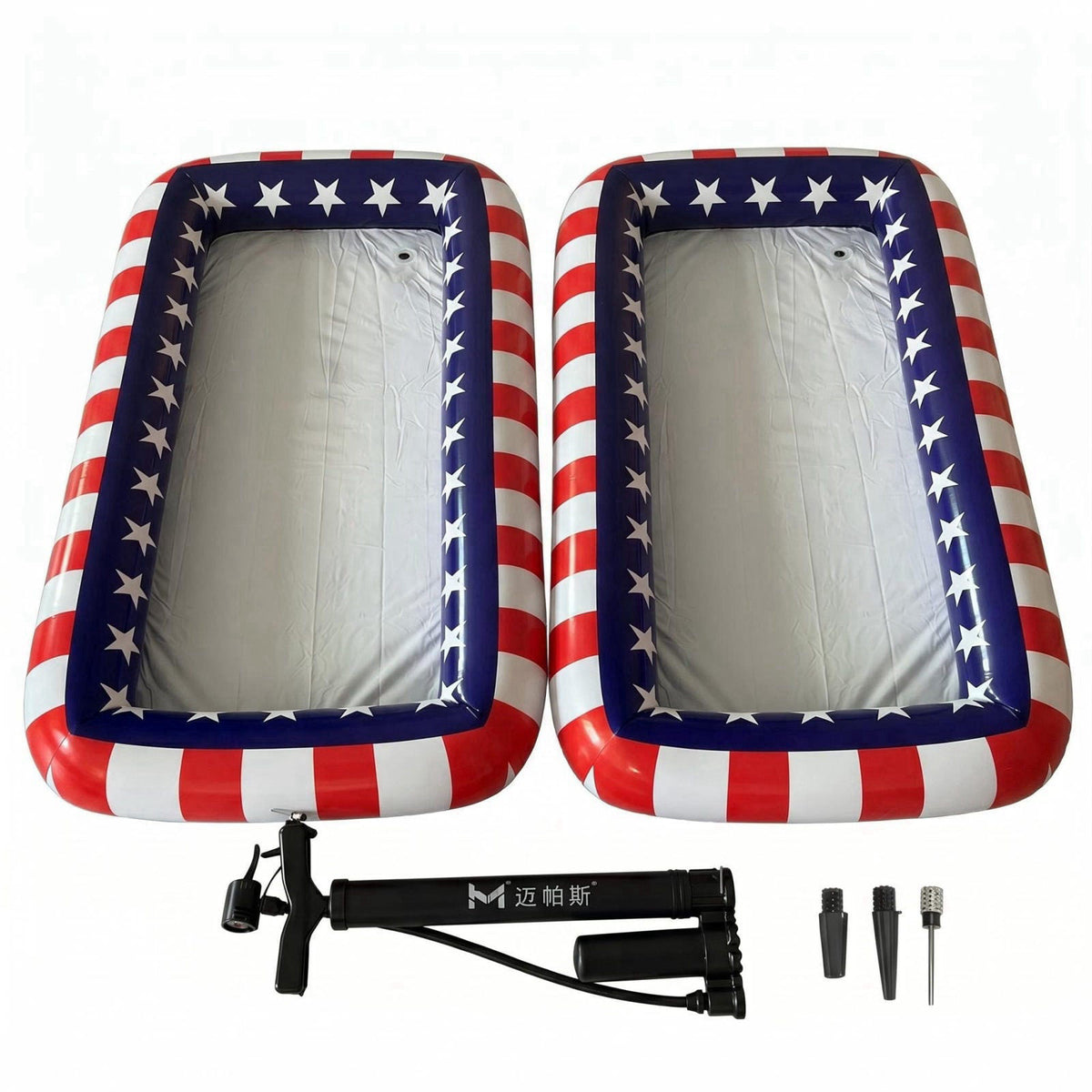 Bekecidi 2 Pack Inflatable Serving Bar Tray, Portable Buffet Cooler for Pool Beach Picnic Grad Party, Inflatable Soda Ic