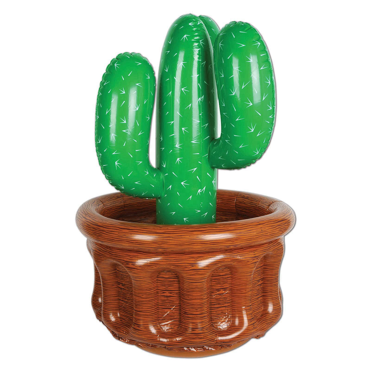 Beistle Inflatable Cactus Cooler, Holds Approx. 24 12 oz. Cans - Drink Cooler, Drink Container for Parties, Cactus Party