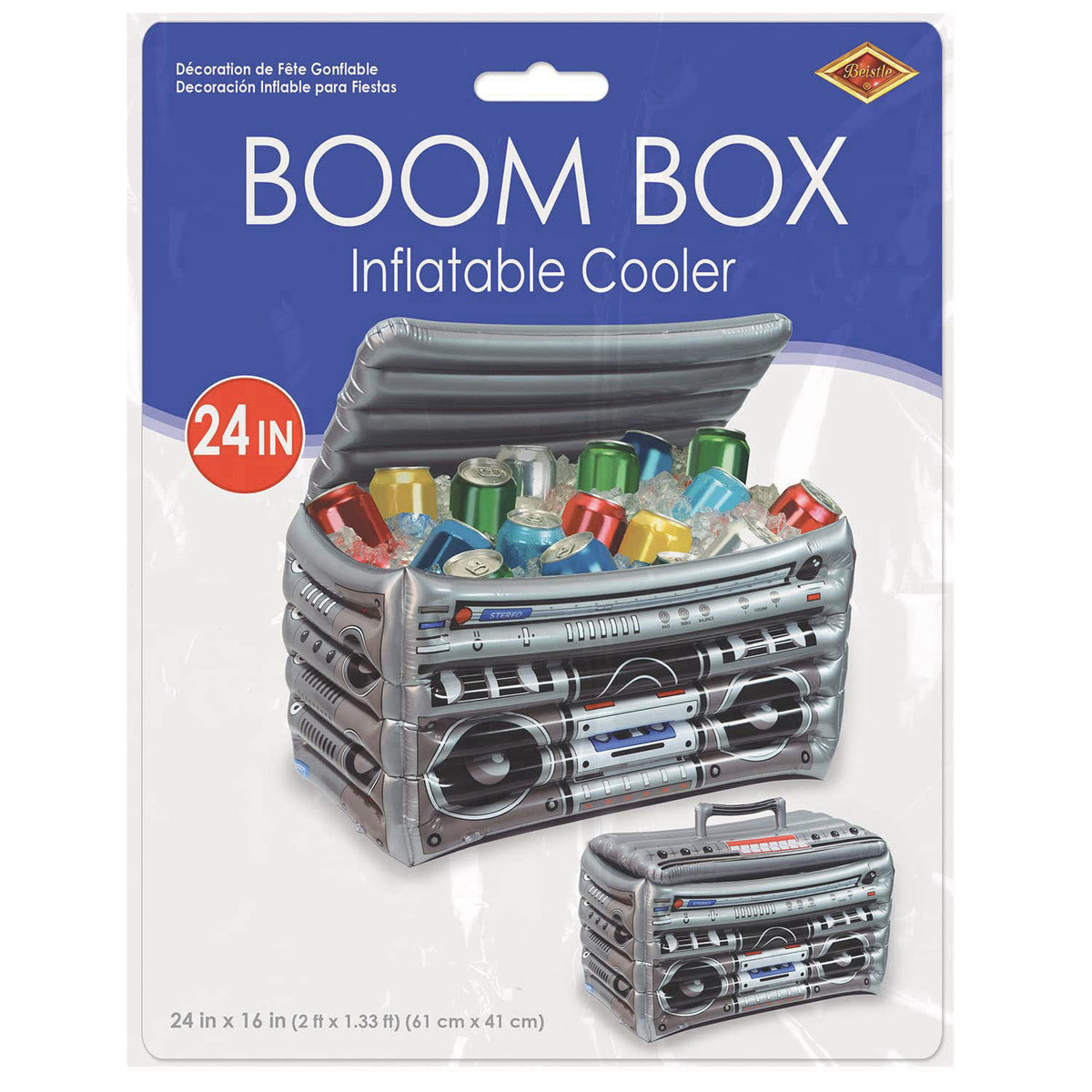 Beistle Inflatable Cooler – 50's & 80's Party Decorations, Drink Containers, Beverage Cooler, Music Themed Decorations: 