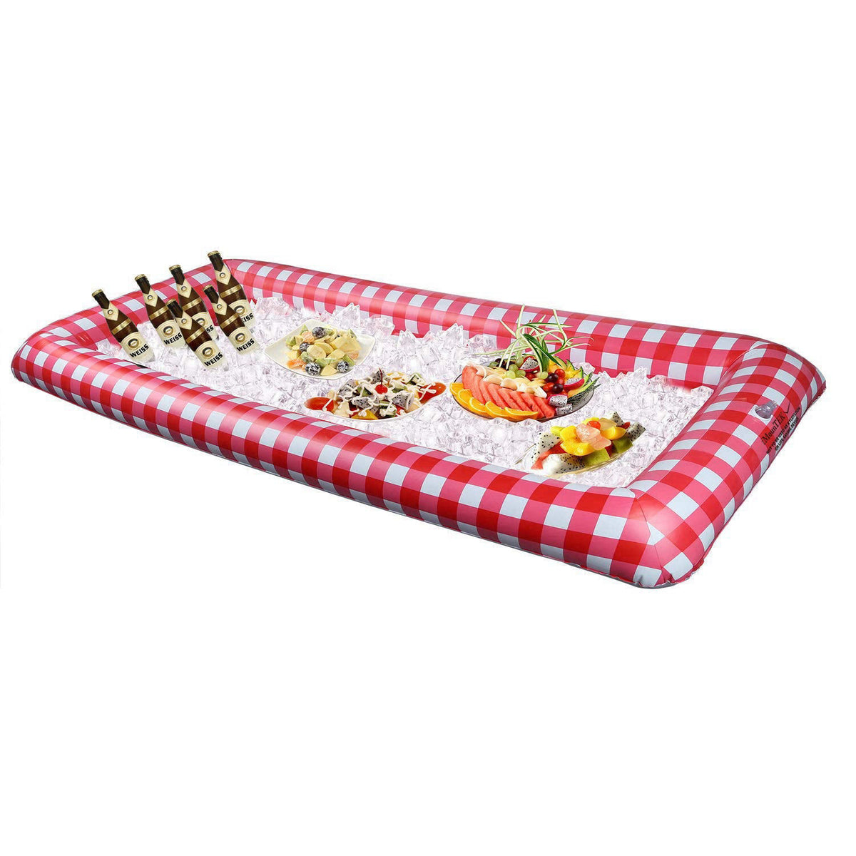 KOCASO Inflatable Ice Buffet Bar for Outdoor Picnics/Parties/Get Togethers (Portable Serving Bar, Blow Up, Lightweight, 