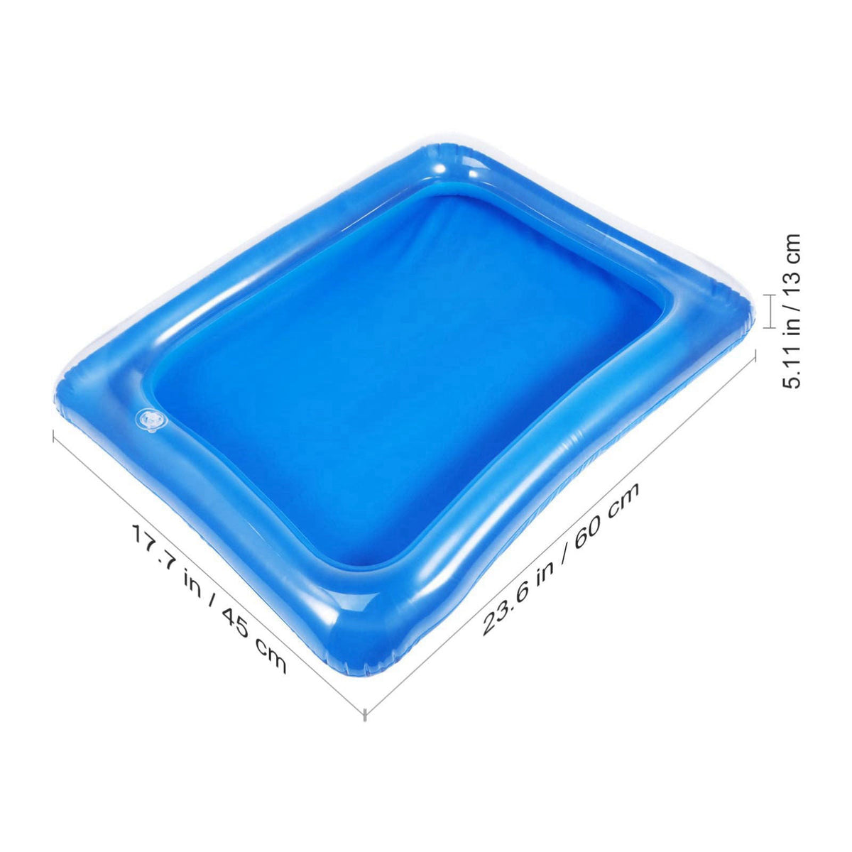 BESTOYARD 4Pcs Inflatable Ice Bar Serving Trays, Portable Cooler Trays – packaging and label