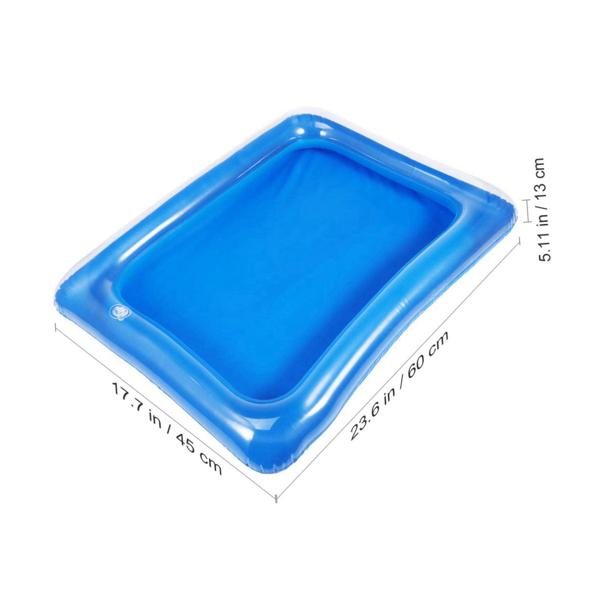 IMIKEYA Inflatable Ice Serving Trays 4 Pack PVC for Cans and Bottles – packaging and label