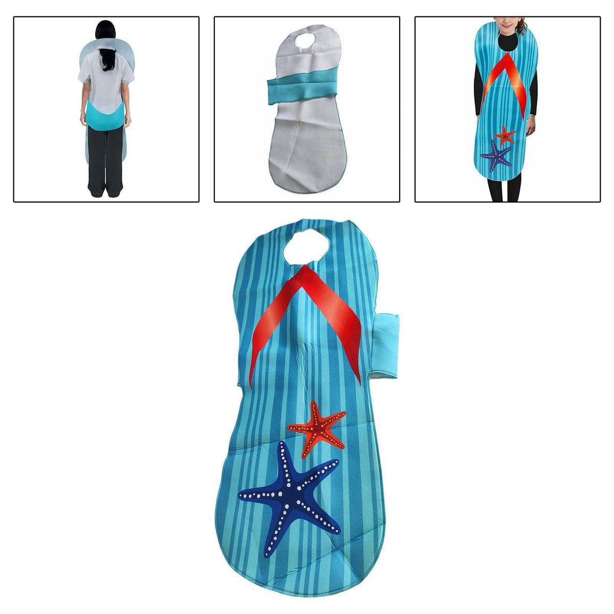 APLVFFZH 2x Flip Flop Costume Adorable Portable Party Prop Suit for Party Supplies Festival – packaging and label