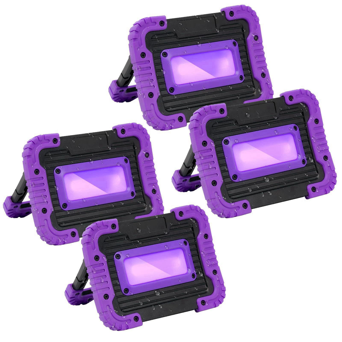 GPRK Rechargeable Black Light, Cordless 395nm LED Blacklight for Neon Glow Party – alternate angle