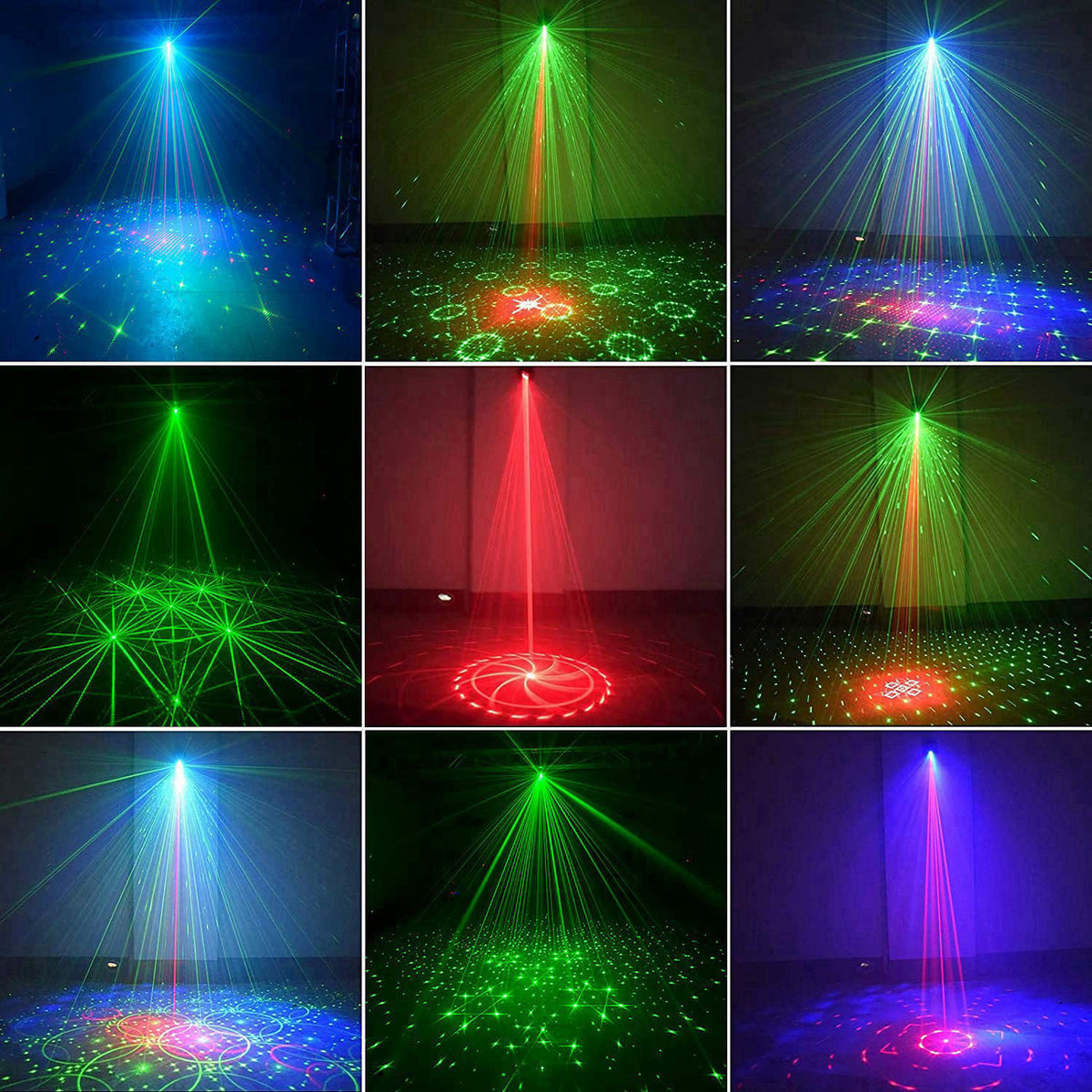 kismee Disco Stage Lights Rechargeable Wireless DJ Lights for Parties Sound Activated for Xmas Bar Halloween Decorations