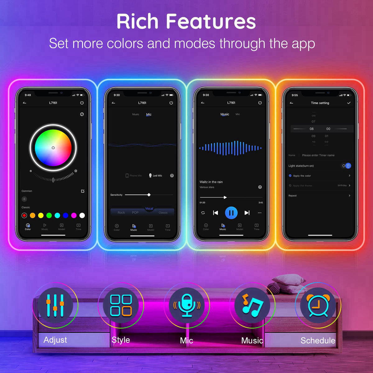 AILBTON – LED Strip Lights on display