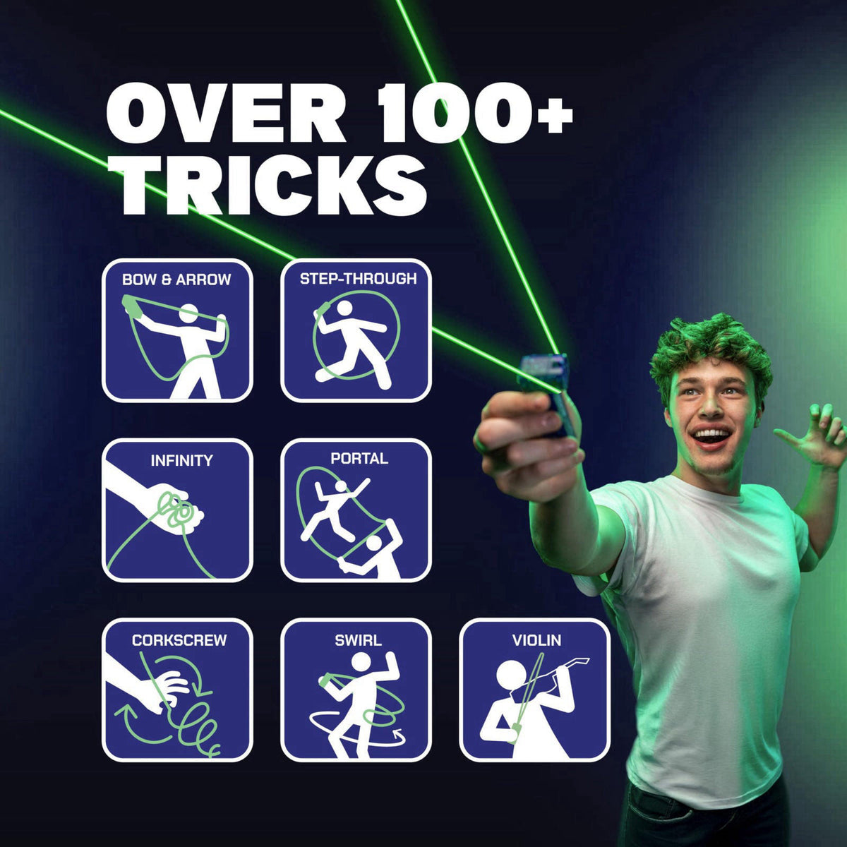 ZipString Luma Glow-in-The-Dark String Toy – packaging and label