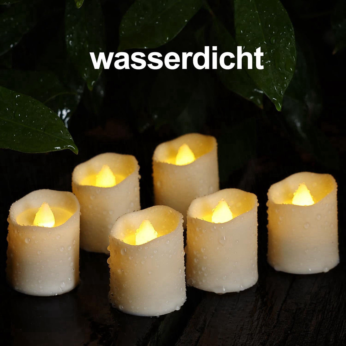 BOWKA Rechargeable Candle Tealights with Remote Timer and USB Cable, 12Pcs Flameless Battery Operated Candles for Home H