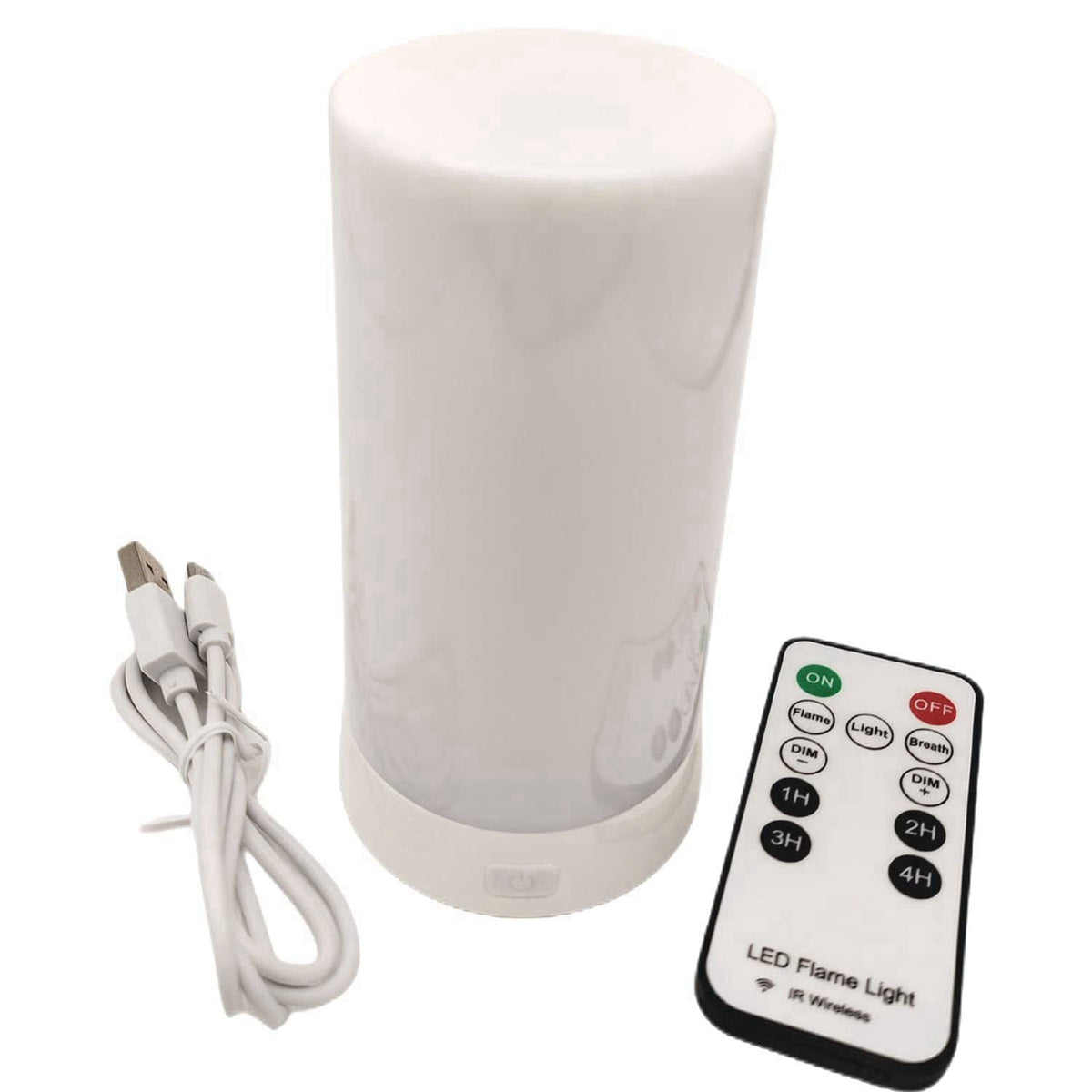 QLEE 2 Pack Led Flame Effect Lantern Light Usb Rechargeable Flameless Candle 4 Modes Remoted Flickering Flame Effect Moo