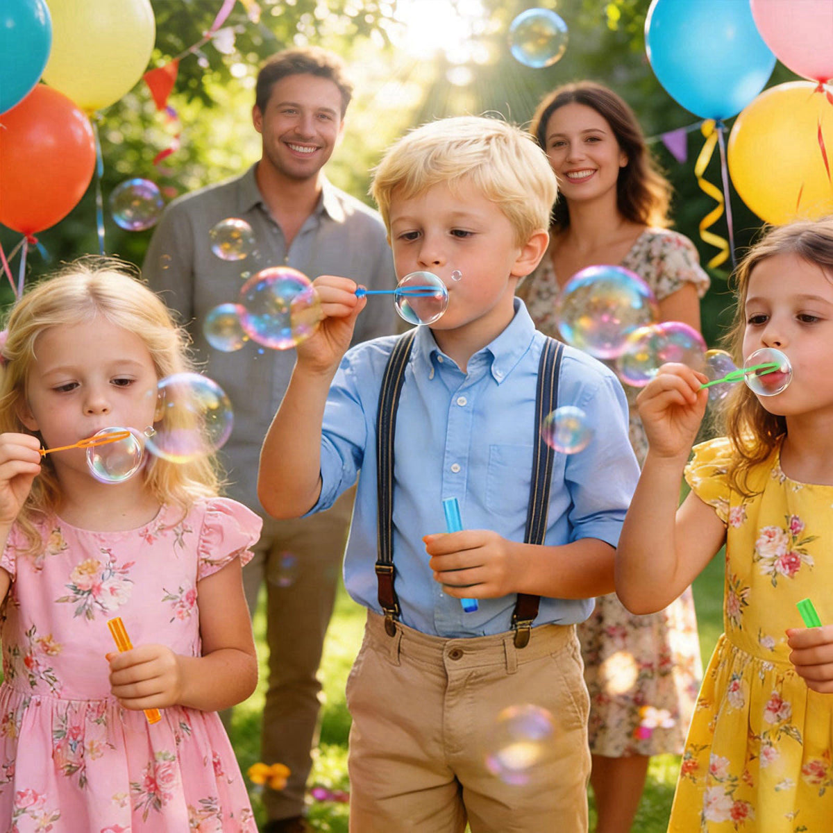 Baegzgx 200 Pcs Mini Bubble Wands,10 Colors Circle Party Favors for Kids Supplies in Gift Box,Goodie Bag Stuffers, Class