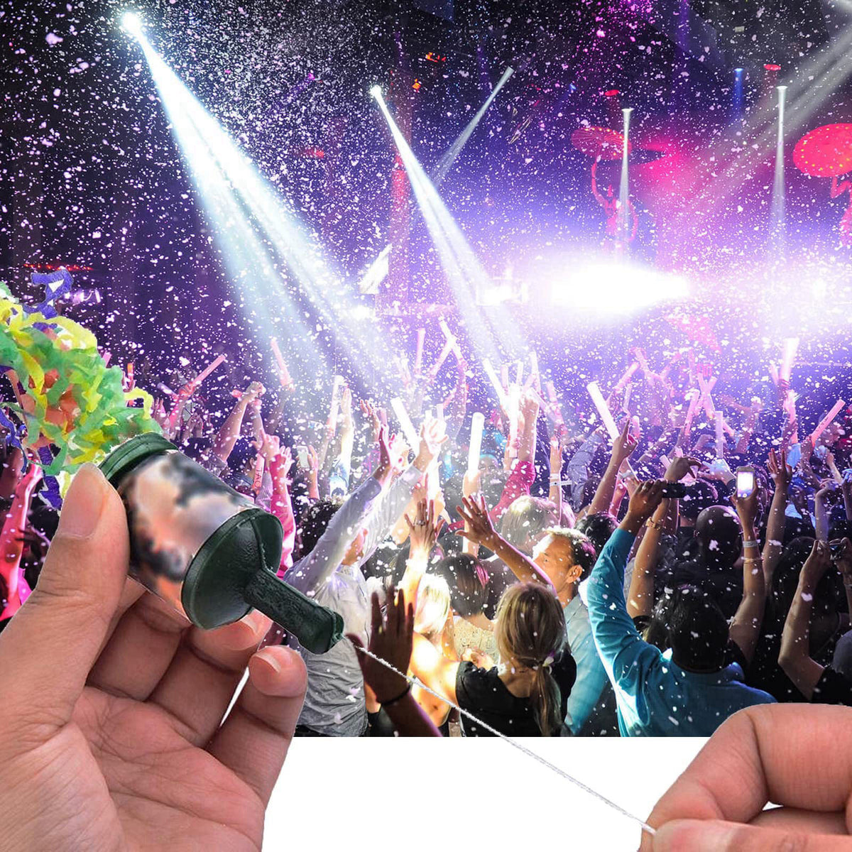 kekafu 50Pcs Mini Confetti Party Poppers for Wedding, Birthday, Graduation, Baby Shower - Safe Kids' Fun Party Supplies,