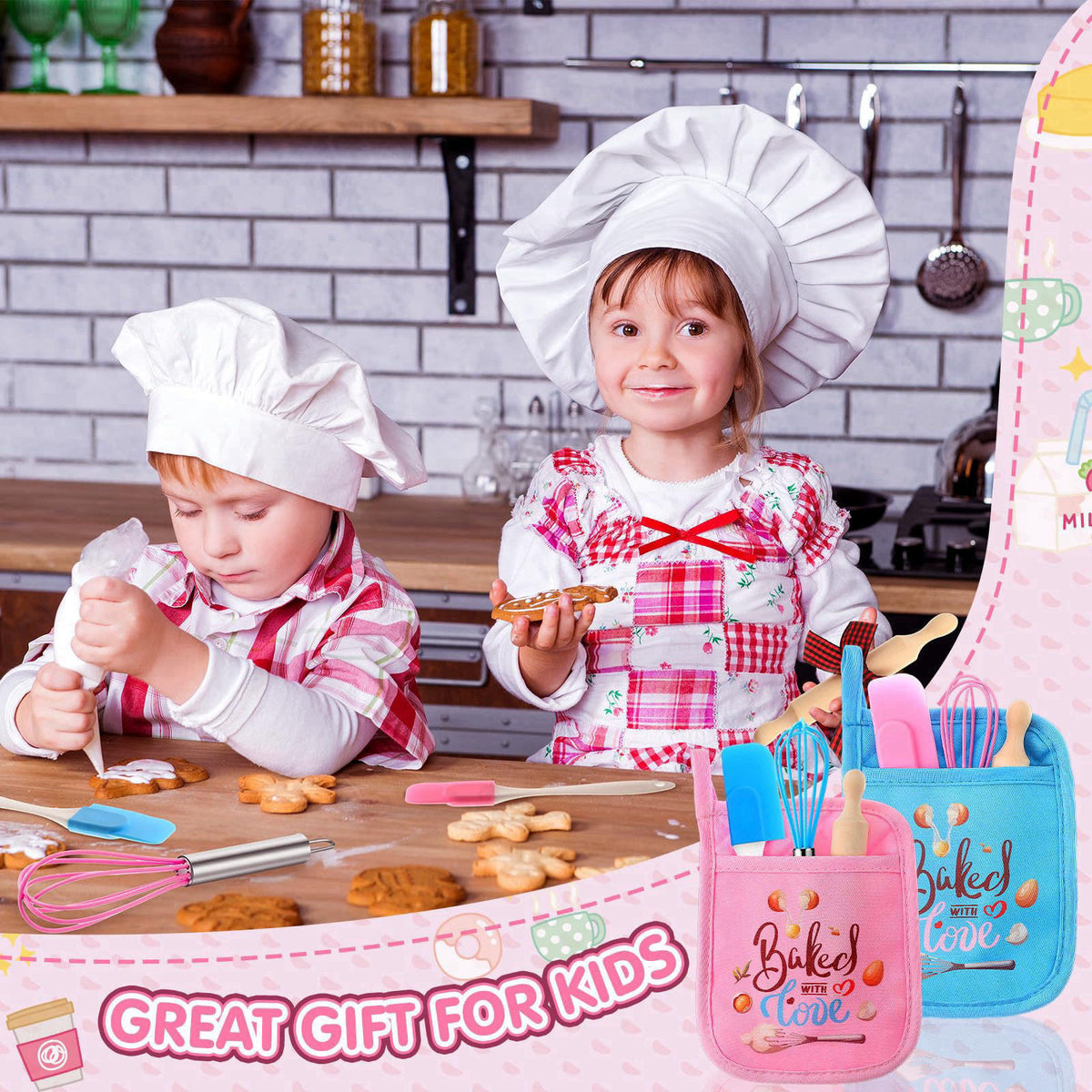 RoundFunny 24 Pcs Cooking Party Favor for Kid, Mini Baking Supplies, Small – close-up detail
