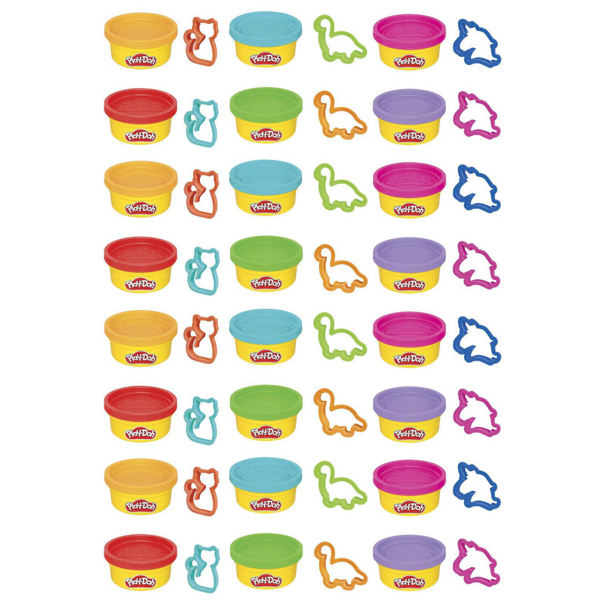 Play-Doh Party Favor Pack, Bulk 24 Pack of Modeling Compound with Cutters, Classroom Supplies for Arts & Crafts, Birthda