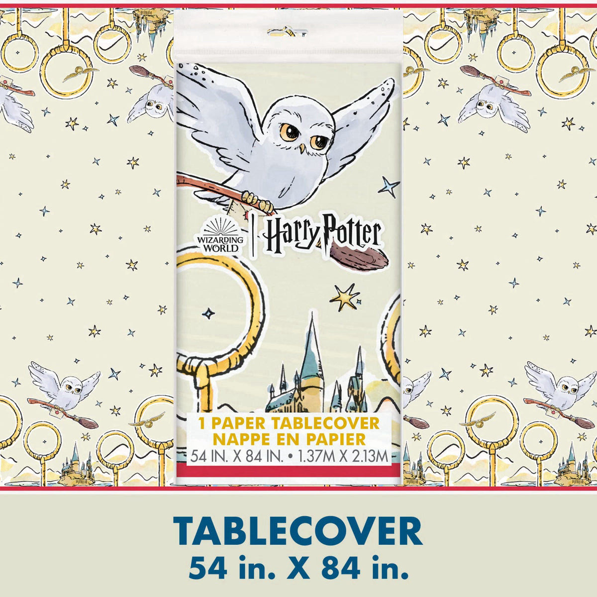 Unique Harry Potter Birthday Decorations for Party with Banner, Tablecloth – full view