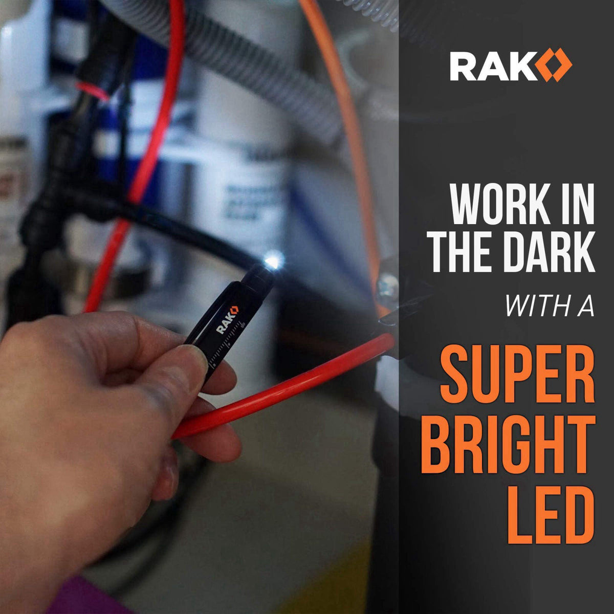RAK Multitool Pen - Multi-Tool Pen Set 11 in 1, LED Light, Screwdrivers, Level, Ruler, Bottle Opener, and Stylus. Cool G