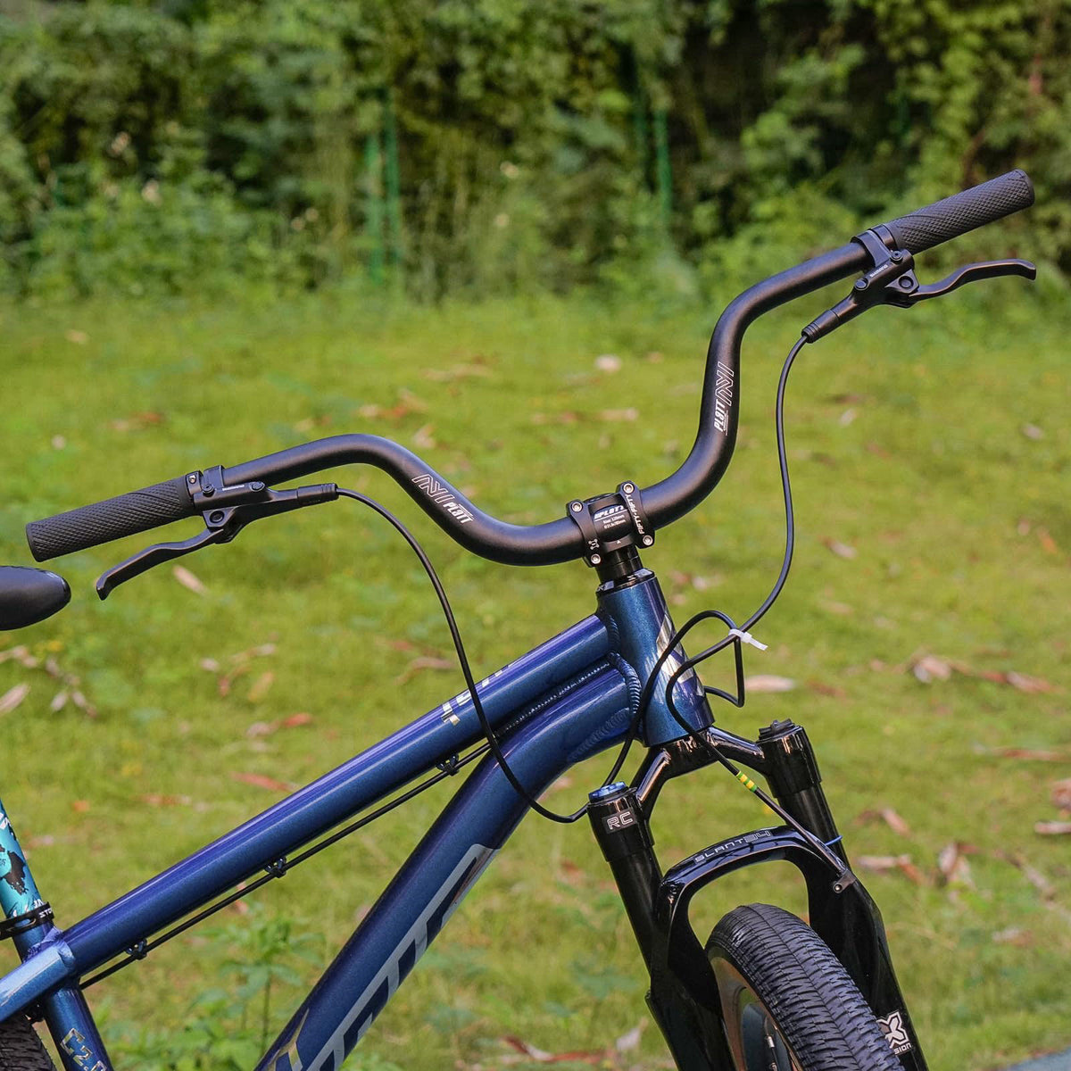 PLATT 31.8mm Mountain Bike Handlebar/Riser Handlebar - (30mm, 35mm, 50mm, 70mm, 90mm, 120mm, 160mm) High-Rise Aluminum A