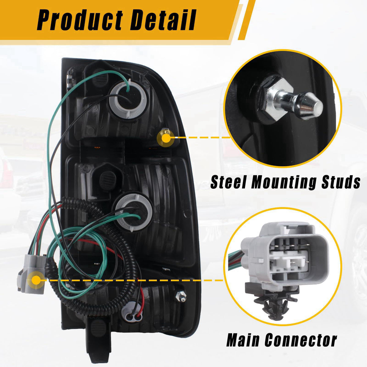 Boine Right Passenger Side Tail Light Compatible With 2000 2001 2002 2003 2004 2005 2006 Toyota Tundra Rear Light Brake 